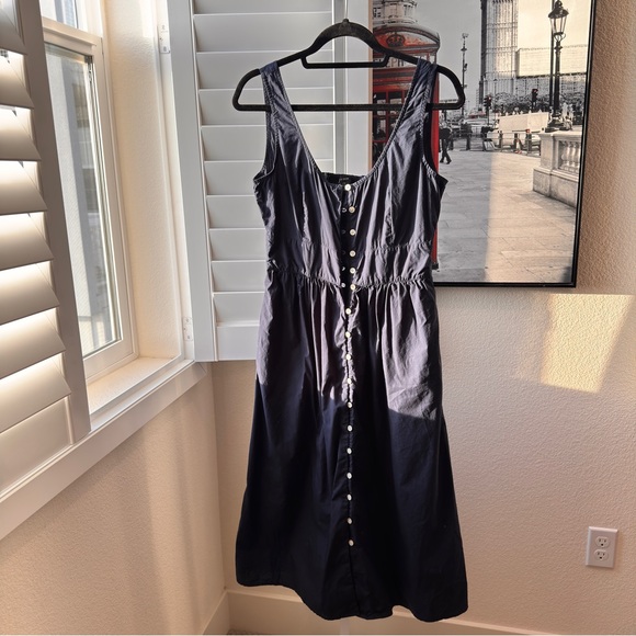 J. Crew. Size 6.  Midnight Blue Maxi with Button Detail - Picture 3 of 13